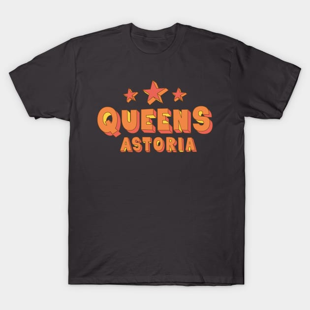 Pop Art Astoria - Dive into the Colorful Heart of Queens, NYC T-Shirt by Boogosh